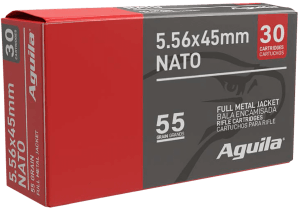 Aguila 1E556155 5.56x45mm NATO 55 gr Full Metal Jacket 450 Per Box/5 Case