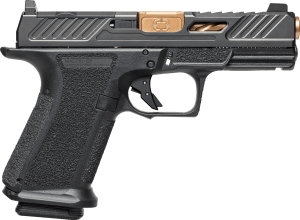 Shadow Systems SS1039CA MR920 Elite 9mm 10+1 Bronze TICN Black Nitride Optic Cut/Serrated/Window Cut Stainless Steel Slide Black Black Interchangeable Backstrap Grip *CA Compliant