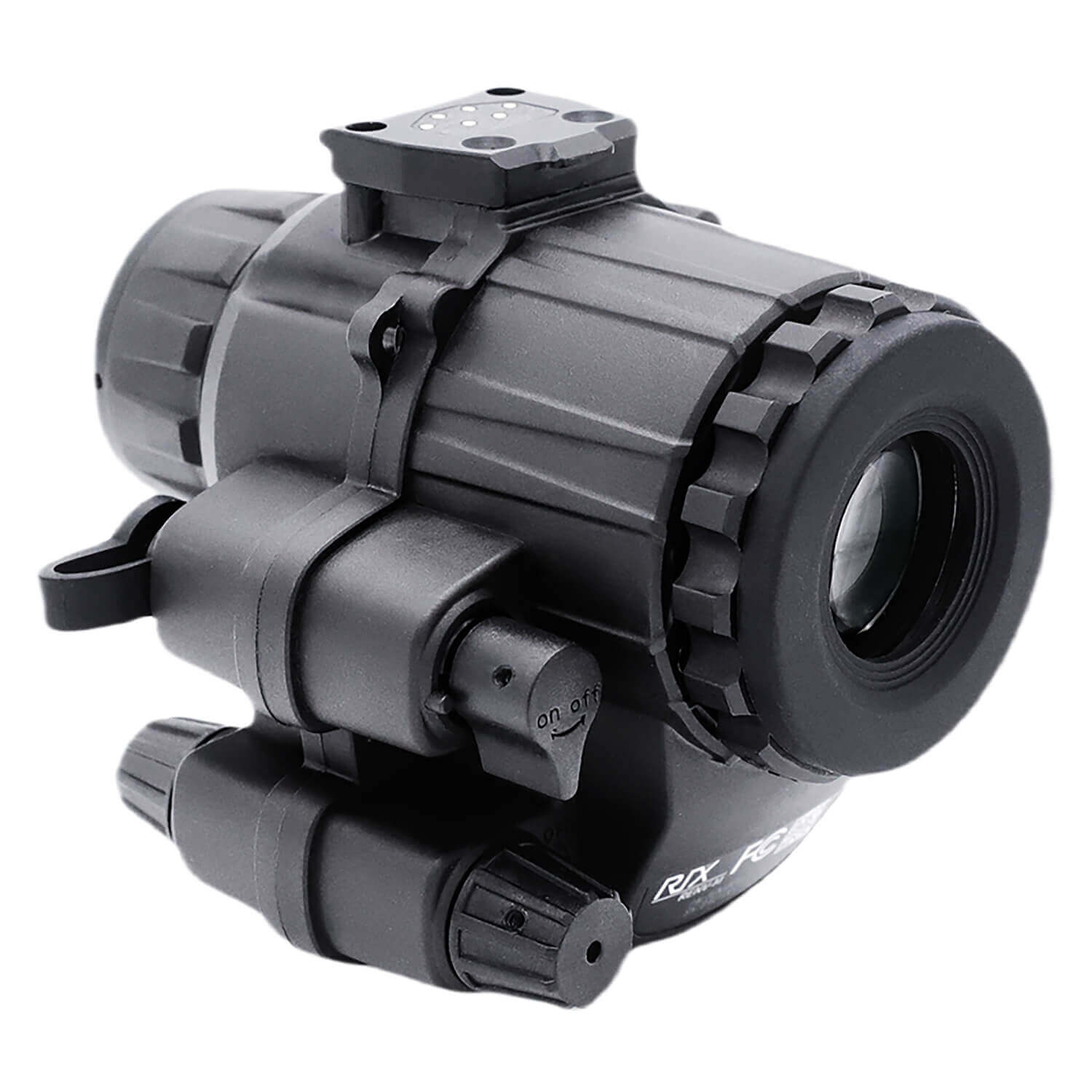 Rix Optics (visir Inc) RENV-MW14 RENV-M Black Night Vision Monocular 1x25mm Zoom Gen 2+ White Phosphor - Image 2