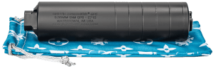 Griffin Armament GAGP5-W GP5 Direct Thread Suppressor 5.56mm 1.50" Black Cerakote 17-4 PH Stainless Steel 1/2"x28