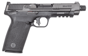 Smith & Wesson 14093 M&P 5.7 Full Size Frame 5.7x28mm 10+1 5" Black Armornite  Black Optic Ready/Serrated Stainless Steel Slide  Black Polymer Frame w/Picatinny Rail  Polymer Grip