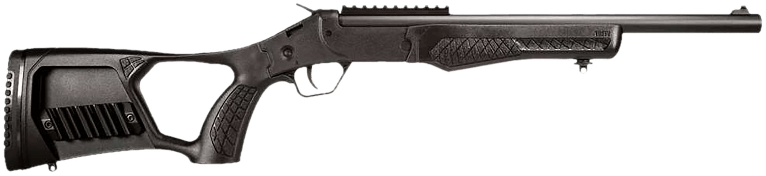 Rossi SSPS45-BKFS Survival 45 Colt (Long Colt)/410 Bore Single Shot 16" Black Oxide Alloy Steel Barrel Black Picatinny Rail Polymer Receiver Thumbhole w/Shell Holder Black Polymer Stock