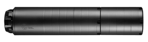 Dead Air WOLFMAN Wolfman Modular 9mm Luger 1.61" Black Cerakote 17-4 Stainless Steel 1/2"-28 tpi