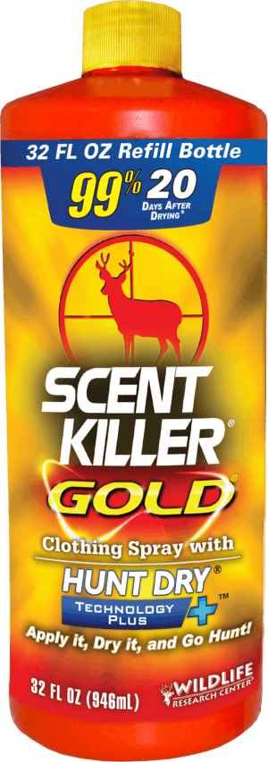 Wildlife Research 1261 Scent Killer Gold Spray Refill Odorless Scent 32 oz Bottle