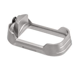 Tyrant CNC TDG17MWG3GREYBLACKSCRE Magwell Fits Glock 17 Gen 3 Grey Aluminum