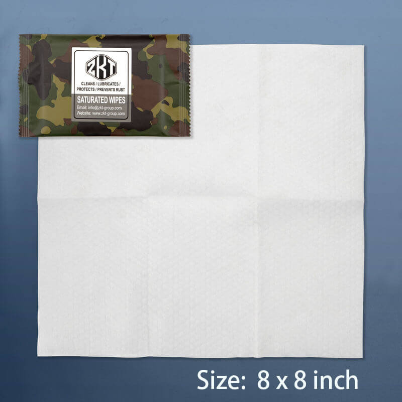 ZKT Group Prepackaged Graphene-Based Lube Saturated Gun Wipes (25-Pack) - Image 3