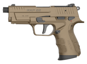 Retay USA RXP22FDE10TH RXP 22 LR 10+1 4" Black Threaded Barrel Flat Dark Earth Cerakote RMR/RMSc Optic Ready/Serrated Slide Flat Dark Earth Cerakote Polymer Frame w/Accessory Rail Textured Grip