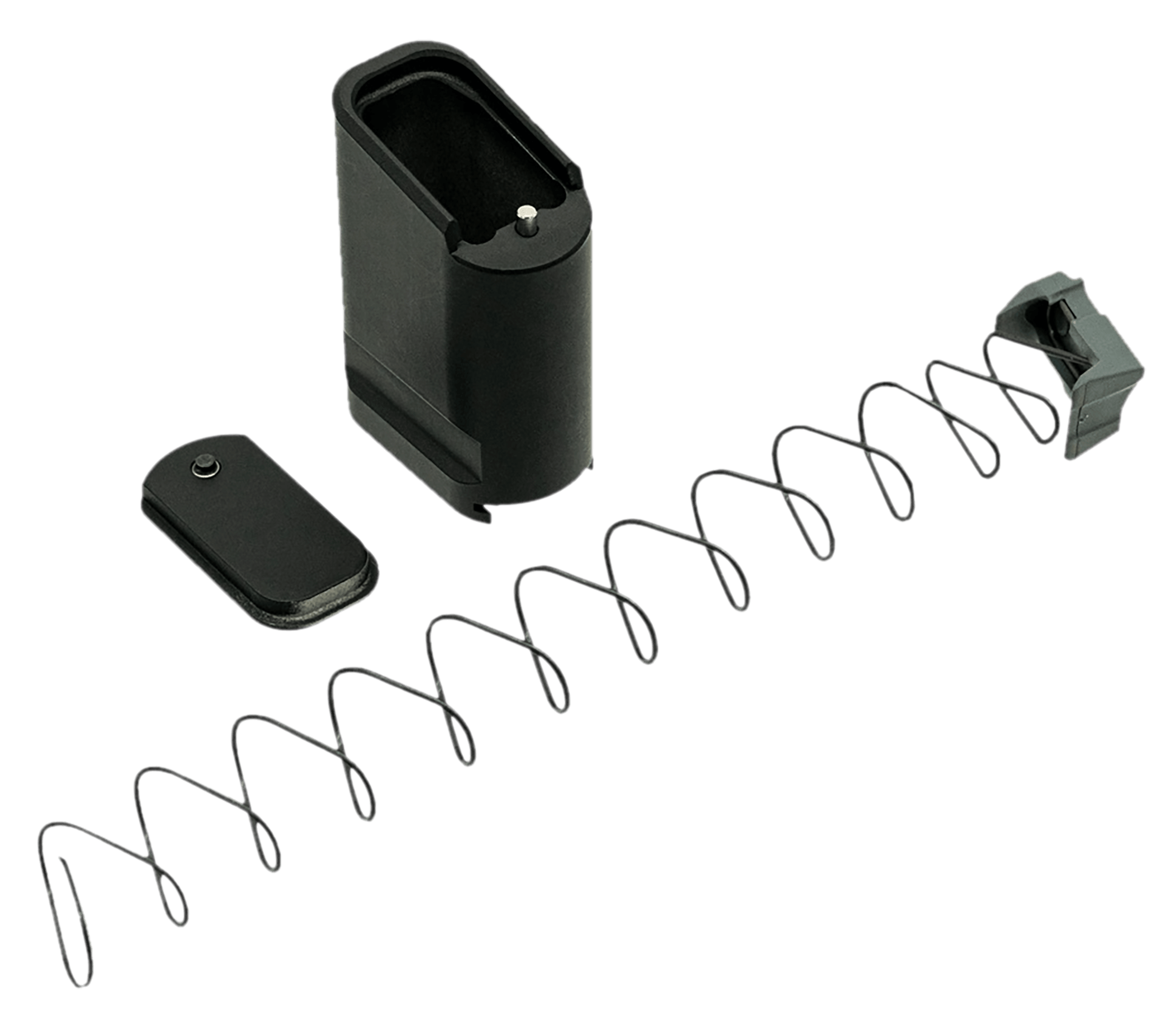 Shield Arms SAS15ME10BLK Magazine Extension Extended 10rd Compatible w/ Shield Arms S15 Magazine Black Anodized Aluminum