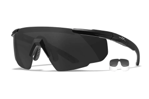 Wiley X 315 Saber Advanced Smoke Gray/Clear Lens Polycarbonate Black Frame