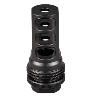 SilencerCo AC1276 ASR Muzzle Brake Black Nitride 9/16x24 RH Threads 30 Cal