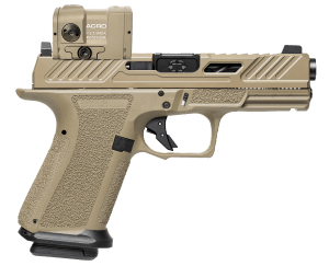 Shadow Systems SS1024AM XR920 Elite w/Optic 9mm Luger 17+1 5"  Match Grade/Spiral Fluted Barrel  Black Nitride Optic Cut/Serrated/Window Cut Stainless Steel Slide  Flat Dark Earth Polymer Frame w/Beavertail & Picatinny Rail  Aimpoint Acro Red Dot