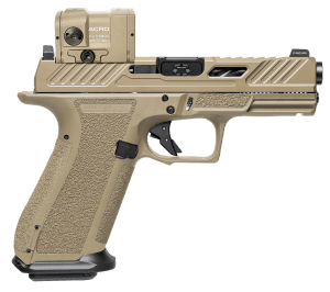 Shadow Systems SS3024AM MR920 Elite w/Optic Compact 9mm Luger 15+1  4" Match Grade Spiral Barrel  Flat Dark Earth Cerakote Optic Cut/Serrated/Window Cut Stainless Steel Slide  FDE Polymer Frame w/Beavertail & Picatinny Rail  Aimpoint Acro Red Dot