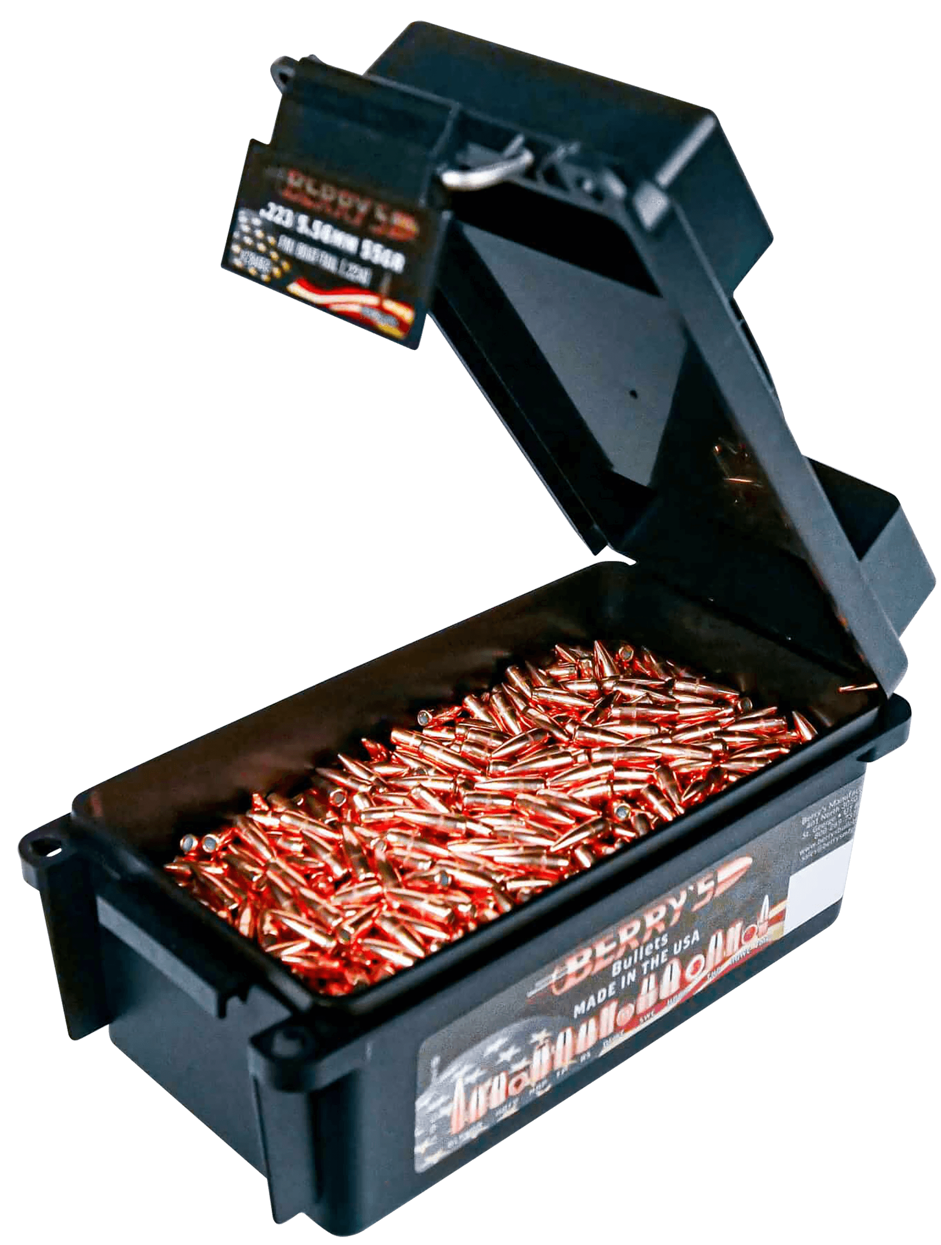Berry's 37754 Superior 223/5.56 Cal 62gr Full Metal Jacket Boat Tail