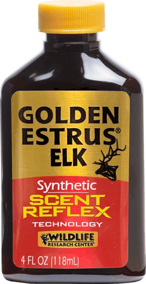 Wildlife Research 44714 Golden Estrus Synthetic Elk 4 oz Bottle