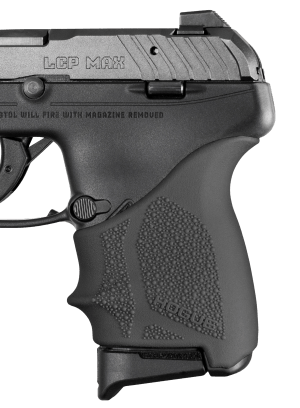 Hogue 18130 Grip Sleeve Handall Beavertail Black Rubber