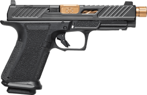 Shadow Systems SS-1025-B MR920L Elite Compact 9mm Luger 15+1  5" Bronze TICN Match Grade/Spiral Fluted/Threaded Barrel  Black Nitride Long/Optic Cut/Serrated/Window Cut Stainless Steel Slide  Black Polymer Frame w/Picatinny Rail  Blemished