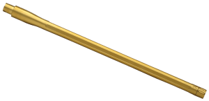 True Precision Inc TP1022TBLG TP/22  16.10" True Profile Gold 416R Stainless Steel Barrel Fits Ruger 10/22