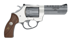 Charter Arms 72335 Pathfinder II 22LR 8-shot Revolver Anodized & Stainless Steel, Standard Hammer, Wood Grip, Fixed Alum Sight, 3.5" Barrel