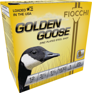 Fiocchi 1235GG1 Golden Goose 12Gauge 3.50" 1 5/8oz 1Shot 25 Per Box/10 Case