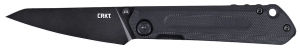 CRKT 2670 Straight EDC Compact 2.60" Folding Wharncliffe Plain Black Oxide D2 Steel Blade Black G10 Handle