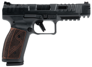 Canik HG7010R-N SFx Rival-S Full Size Frame 9mm Luger 18+1 5" Black Steel Barrel Black Steel Optic Ready/Ported/Serrated Slide Black Steel Frame w/Picatinny Rail Rosewood Grip