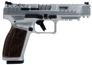 Canik HG7010CR-N SFx Rival-S Full Size Frame 9mm Luger 18+1 5" Stainless Steel Barrel  Matte Stainless Steel Optic Ready/Ported/Serrated Slide  Matte Stainless Steel Frame w/Picatinny Rail  Rosewood Grip
