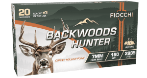 Fiocchi 7RMBHC Backwoods Hunter 7mmRemMag 160gr Copper Hollow Point 20 Per Box/10 Case