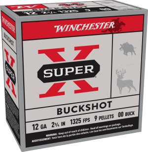 Winchester Ammo XB1200VP25 Super X  12Gauge 2.75" 00Buck Shot 25 Per Box/10 Case