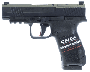 Canik HG7885CAD-N Mete MC9LS *CA Compliant 9mm Luger 10+1 3.63" Black Steel Barrel Desert Cerakote Steel Serrated Slide Flat Dark Earth Polymer Frame w/Picatinny Rail Interchangeable Backstrap Grip