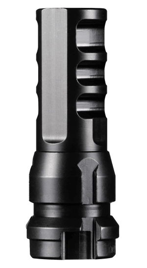 Dead Air DA103 KeyMo Muzzle Brake Black Nitride 4140 HT Alloy Steel 3/4"x24 Threads 338 Cal
