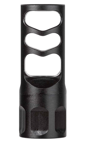 Tapco TAP22046 Self Timing Muzzle Brake Black Nitride Steel 5/8"x24 Threads 30 Cal