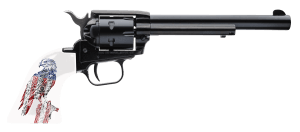 Heritage Mfg RR22B6-PE Rough Rider 22 LR 6 Shot 4.75" Black Oxide Steel Barrel & Cylinder Black Oxide Zinc Alloy Frame Patriot Eagle Grip Manual Safety Exposed Hammer