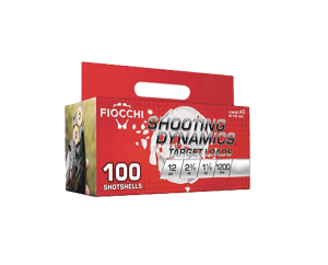 Fiocchi 12SDB188 Shooting Dynamics 12Gauge 2.75" 1 1/8oz 8Shot 100 Per Box/2 Case