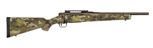 Mossberg 28277 Patriot  Compact 308 Win 5+1 16.25" Patriot Brown Cerakote Threaded Bull Barrel  Patriot Brown Cerakote Steel Receiver w/Picatinny Rail  MultiCam Fixed Synthetic Stock