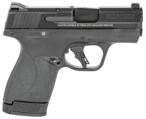 Smith & Wesson 13248 M&P Shield Plus Micro-Compact Frame 9mm Luger 10+1/13+1  3.10" Black Armornite Stainless Steel Barrel & Serrated Slide  Matte Black Polymer Frame   No Safety