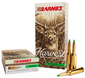 Barnes Bullets 32400 Harvest 6.5Creedmoor 140gr Sierra Tipped GameKing 20 Per Box/10 Case