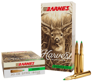 Barnes Bullets 32403  Harvest 30-06Springfield 180gr Sierra Tipped GameKing 20 Per Box/10 Case