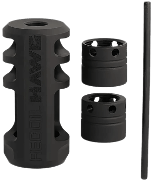 Browning 001293097 Xeno Recoil Hawg Black Matte Stainless Steel 5/8"x24 Threads 2.20" OAL