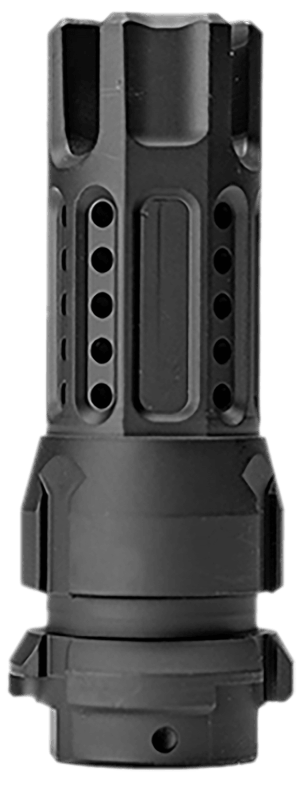 Cobalt Kinetics CKRCBKM556 KeyMo Muzzle Device 5.56x45mm NATO Black Nitride Steel 1/2"x28 Threads