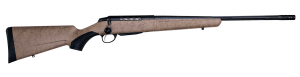 Tikka JRTXRT37124 T3x Roughtech 7mm PRC 3+1 24.30" Black Fluted Threaded Barrel Black Steel Drilled & Tapped Receiver Tan Roughtech Synthetic Stock Right Hand