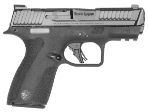 Smith & Wesson 14264 M&P Shield X Sub-Compact Frame 9mm Luger 15+1 3.60" Black Armornite Target Crown Barrel  Black Armornite Stainless Steel Optic Cut/Serrated Slide  Black Polymer Frame w/Picatinny Rail  Textured Grip  Manual Thumb Safety