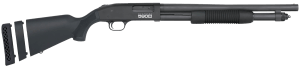 Mossberg 51609 590S 12 Gauge Pump 3" 10+1 18.50" Matte Blued Heavy Walled Barrel Drilled & Tapped Black Receiver Fixed Black Synthetic Stock