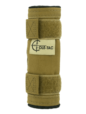 Cole-tac BPC102 Baby Python Suppressor Cover Fits 5" Long Cordura Nylon Coyote Brown