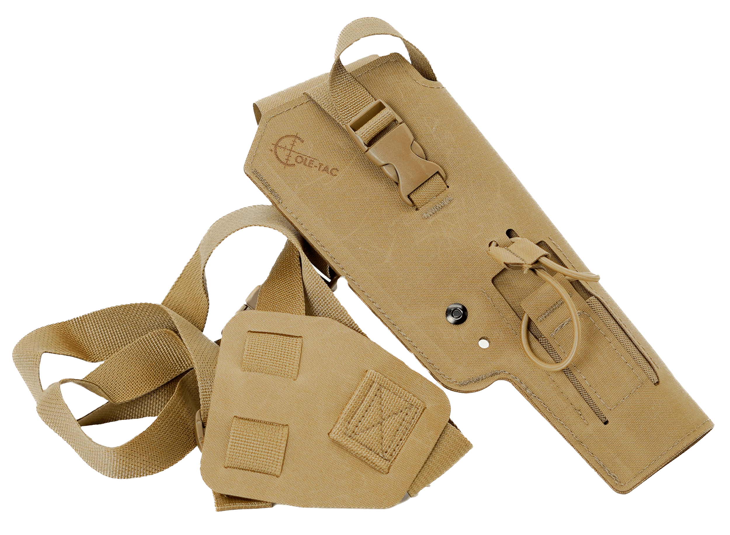 Cole-tac VW212 Varmint Wrangler Pistol Holder Coyote Brown Left Hand