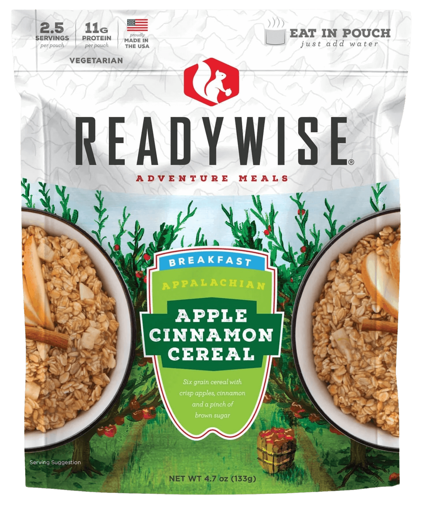 Wise Foods RW05802 Apple Cinnamon Cereal 2.5 Servings 6 Per Case