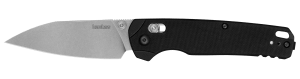Kershaw 6110 Bel Air XL 3.40" Folding Plain Stonewashed CPM MagnaCut Steel Blade  Black Textured G10 Handle