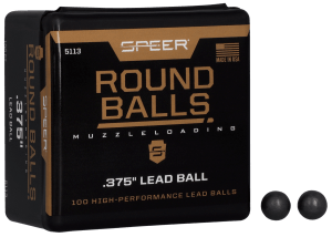 Speer 5113 Lead Balls 36 Cal Lead Ball .375 Dia 79 gr 100rd Box/ 5 Case