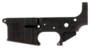 Spikes STLS029 PHU Spade Stripped Lower Receiver Multi-Caliber 7075-T6 Aluminum Black Anodized for AR-15