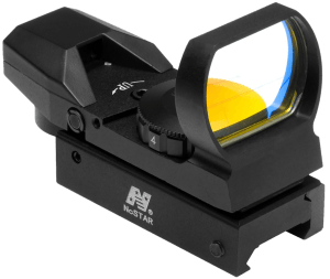 NcStar D4B Red Four Reticle Reflex Optic Black Anodized 1 x 0.95" x 1.34" 3 MOA Red Dot Multi Reticle