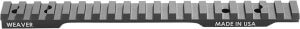 Weaver Mounts 99498 Multi-Slot Base  Extended Black Anodized Aluminum Fits Savage 110 Short Action 20 MOA